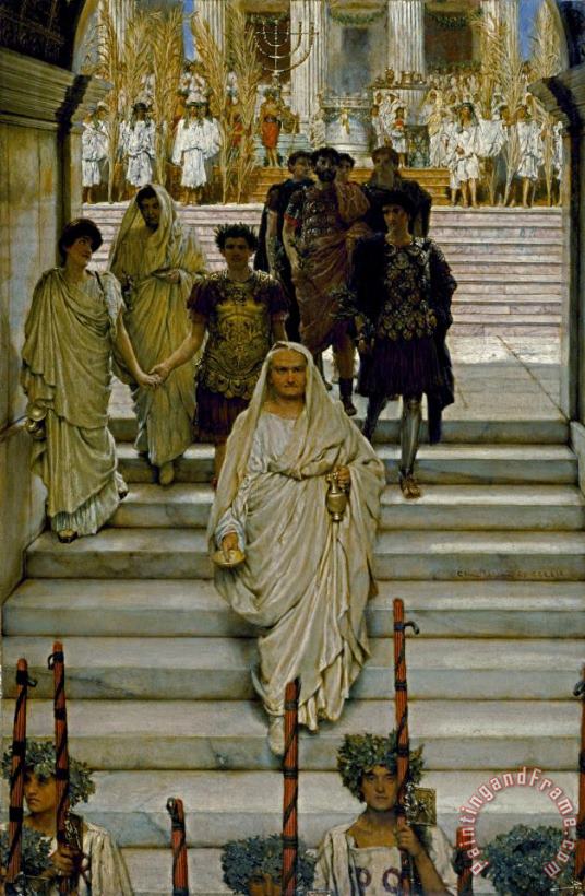 Sir Lawrence Alma-Tadema The Triumph of Titus Art Print