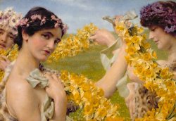 Sir Lawrence Alma-Tadema When Flowers Return