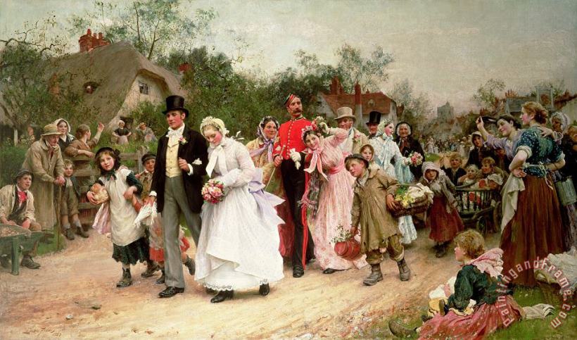 Sir Samuel Luke Fildes The Village Wedding Art Print