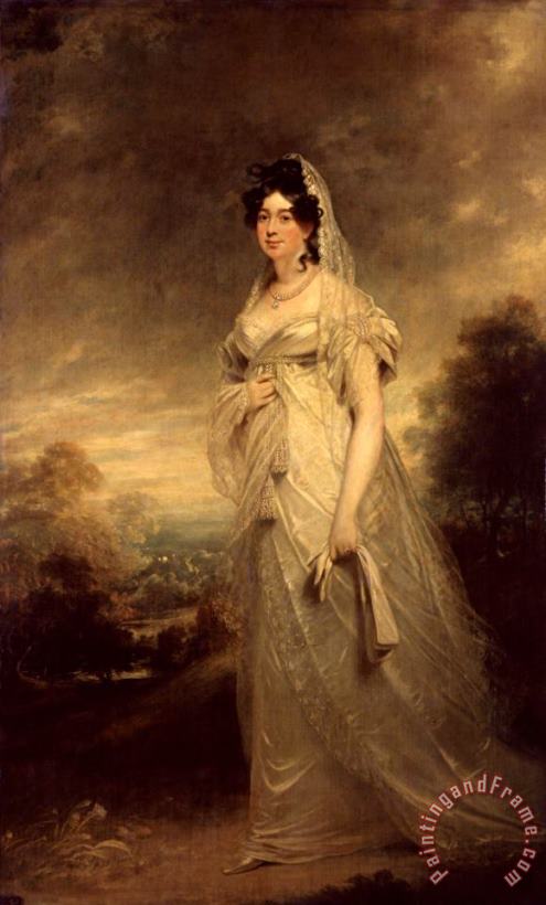 Harriot Beauclerk, Duchess of St Albans, 1817 painting - Sir William Beechey Harriot Beauclerk, Duchess of St Albans, 1817 Art Print