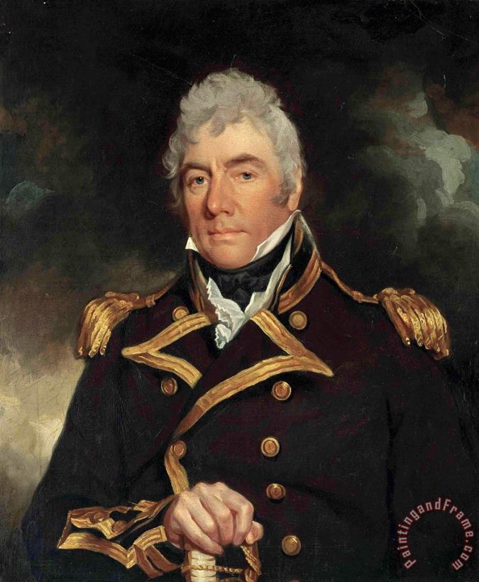 Sir William Beechey Portrait of a Gentleman Thought to Be Admiral Robert Roddam Art Print