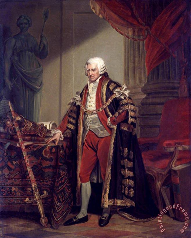 Portrait of John Boydell, 1801 painting - Sir William Beechey Portrait of John Boydell, 1801 Art Print