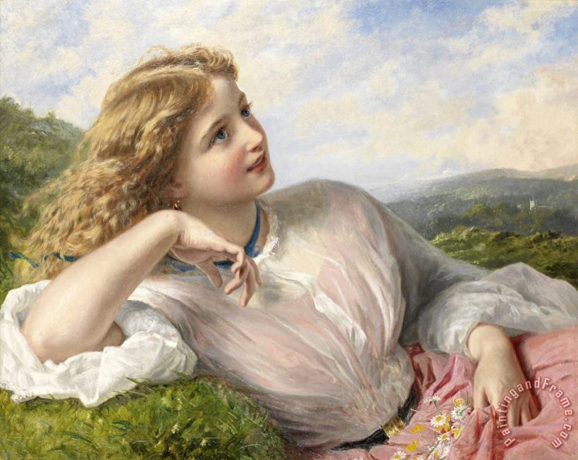 The Song of The Lark painting - Sophie Gengembre Anderson The Song of The Lark Art Print