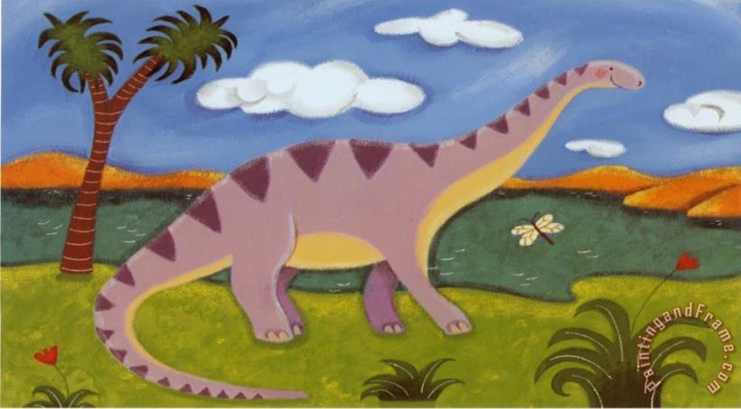 Sophie Harding Dippy The Diplodocus Art Painting