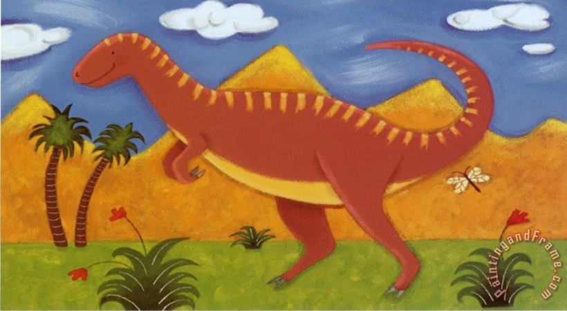 Sophie Harding Izzy The Iguanodon Art Painting
