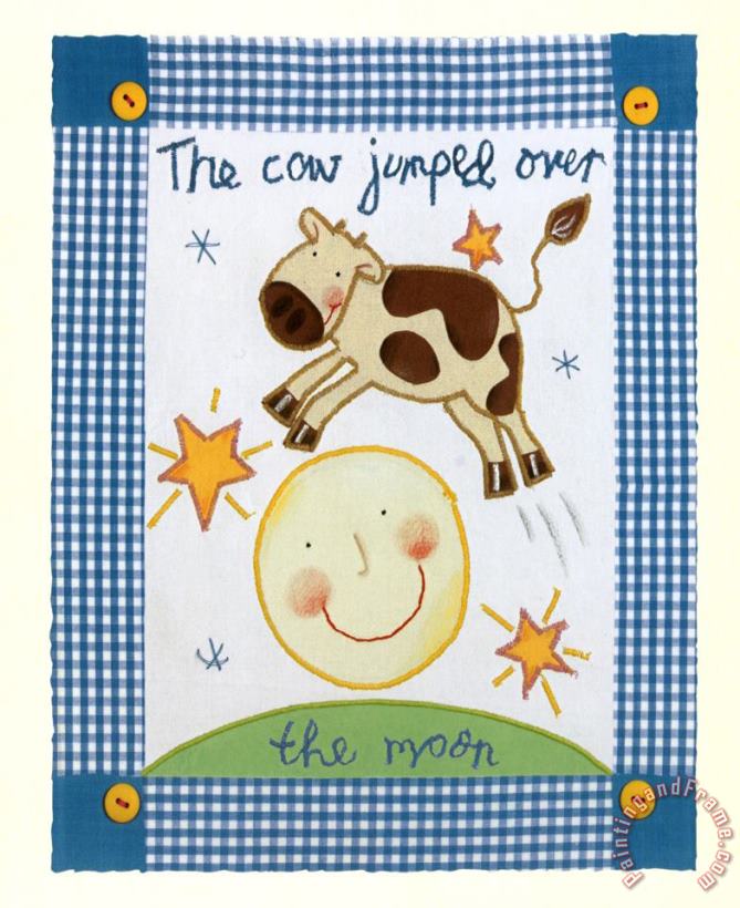 The Cow Jumped Over The Moon painting - Sophie Harding The Cow Jumped Over The Moon Art Print