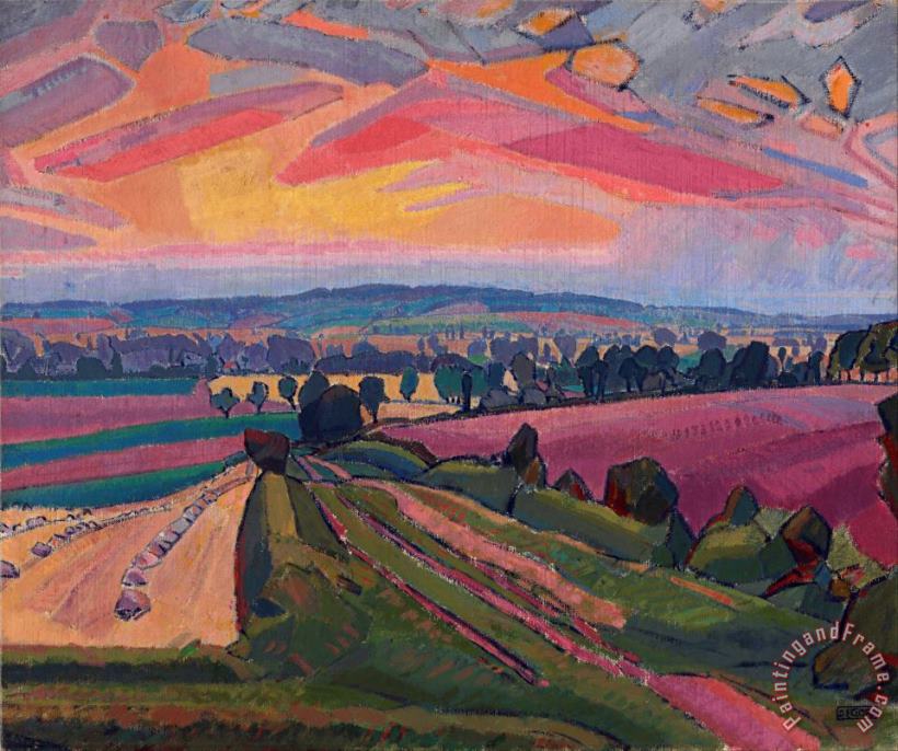 Spencer Frederick Gore The Icknield Way Art Painting