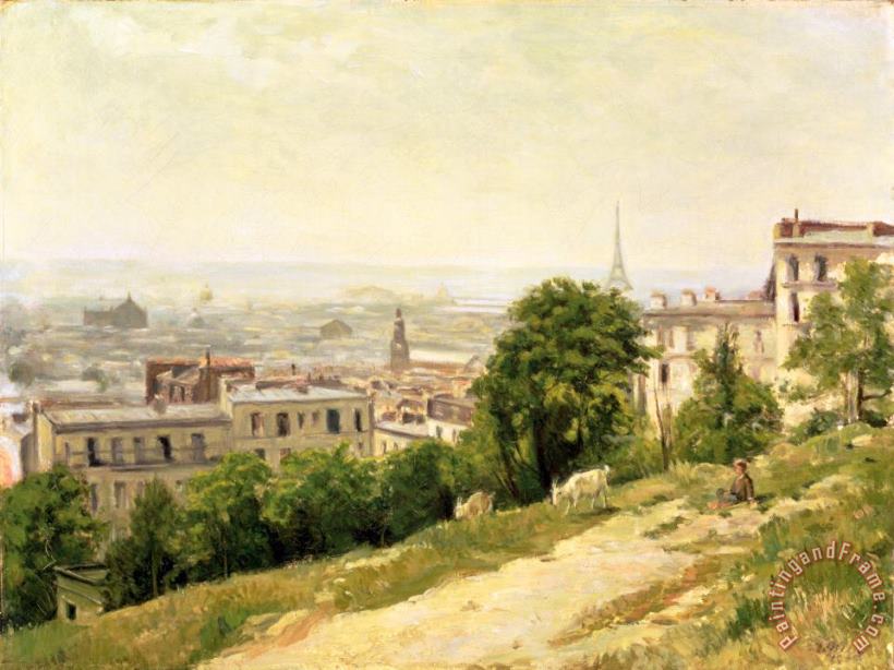 View of Paris painting - Stanislas Victor Edouard Lepine View of Paris Art Print