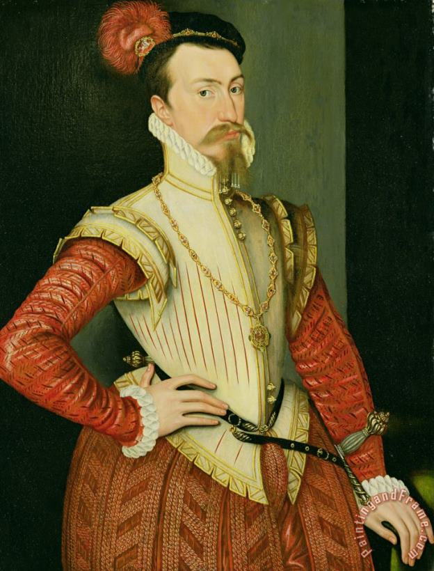 Robert Dudley - 1st Earl of Leicester painting - Steven van der Meulen Robert Dudley - 1st Earl of Leicester Art Print