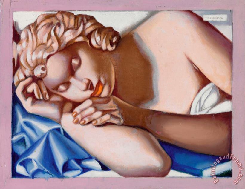 tamara de lempicka La Dormeuse III, 1975 Art Painting