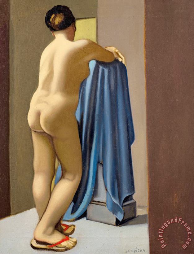 Nu Debout, Vu De Dos, 1951 painting - tamara de lempicka Nu Debout, Vu De Dos, 1951 Art Print