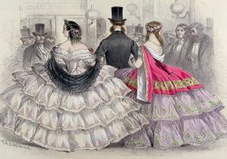 TH Guerin Ladies Wearing Crinolines At The Royal Italian Opera