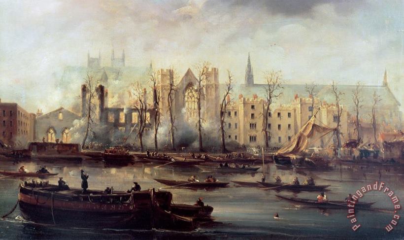 The Burning of the Houses of Parliament The Burning of the Houses of Parliament Art Print