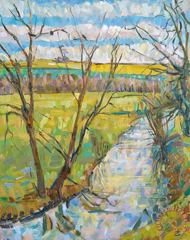 Erin Townsend painting - The Cherwell from Rousham II Erin Townsend Art Print