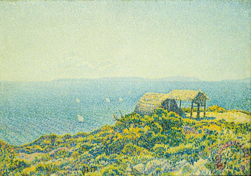 L'Ile du Levant vu du Cap Benat painting - Theo van Rysselberghe L'Ile du Levant vu du Cap Benat Art Print