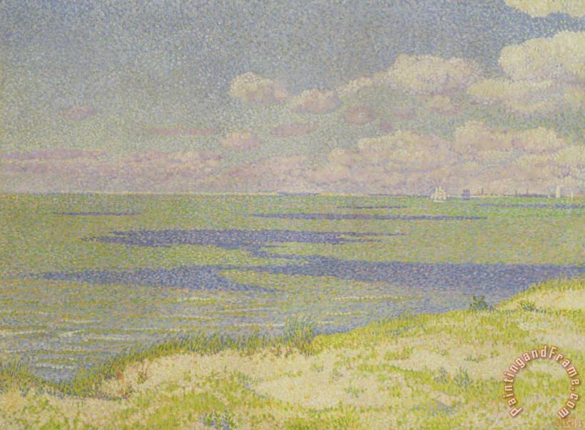 Theo van Rysselberghe View of the River Scheldt Art Painting