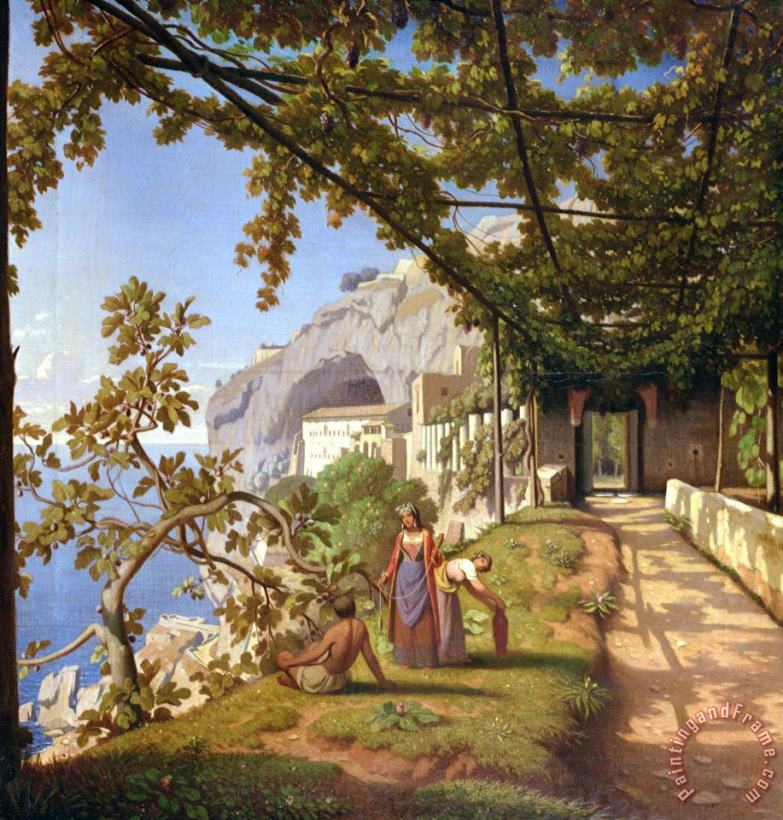 Theodore Aligny View of Capri Art Print