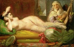 Theodore Chasseriau Reclining Odalisque