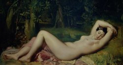 Theodore Chasseriau - Sleeping Nymph painting
