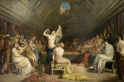 Theodore Chasseriau - The Tepidarium painting