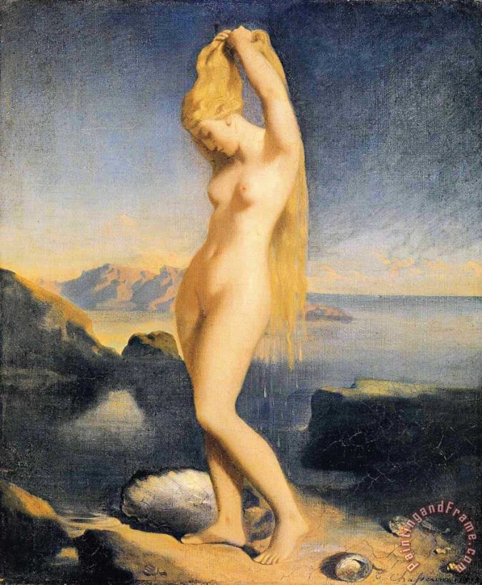 Venus Anadyomene painting - Theodore Chasseriau Venus Anadyomene Art Print