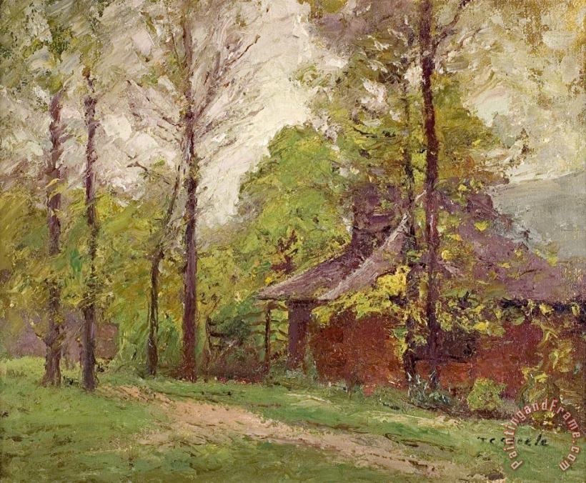 Theodore Clement Steele A Wet Day in Early Autumn Art Painting