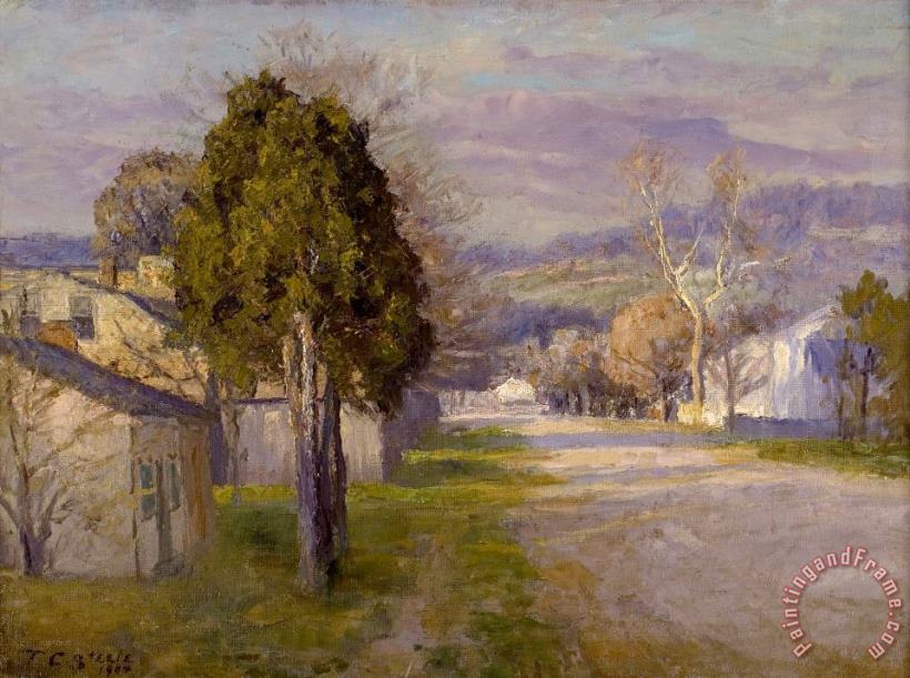 Theodore Clement Steele Brookville a Street Art Painting