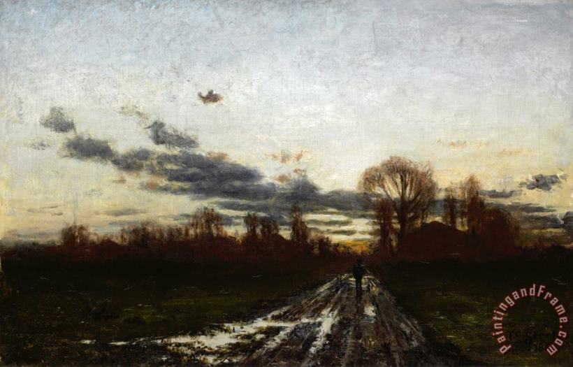 Theodore Clement Steele Sunrise Art Painting