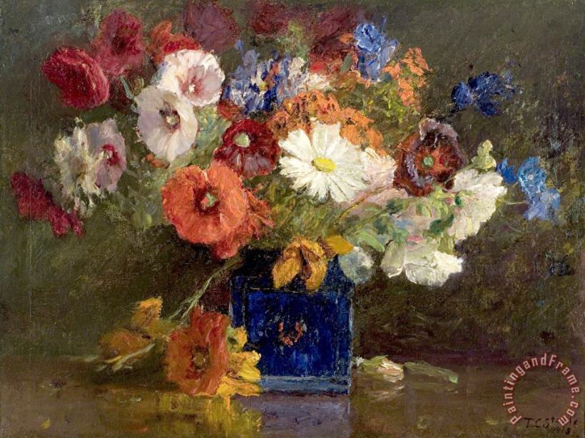 Theodore Clement Steele Vase of Flowers Art Print