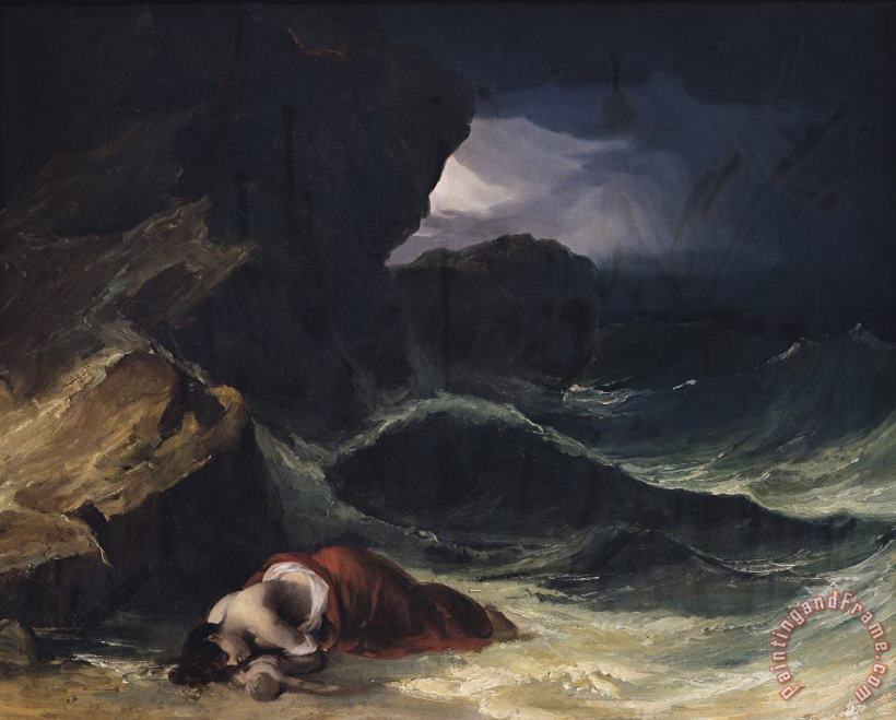 The Storm or The Shipwreck painting - Theodore Gericault The Storm or The Shipwreck Art Print