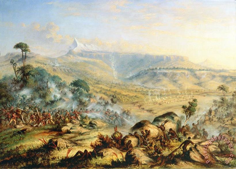 Great Peak of the Amatola-British-Kaffraria painting - Thomas Baines Great Peak of the Amatola-British-Kaffraria Art Print