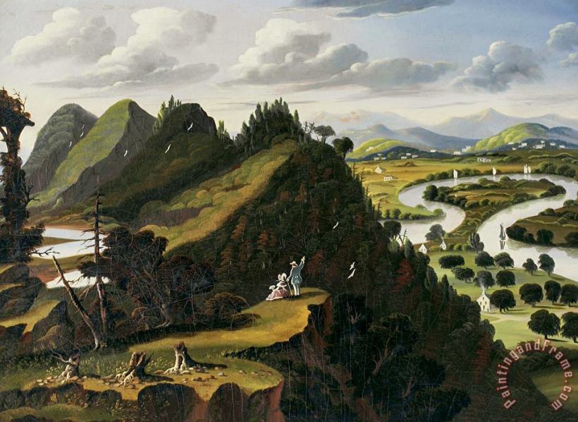 View From Mount Holyoke painting - Thomas Chambers View From Mount Holyoke Art Print