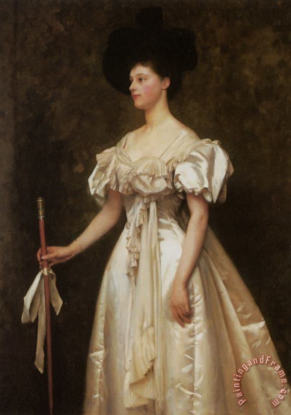 Thomas Cooper Gotch A Portrait of Miss Winifred Grace Hegan Kennard Art Painting
