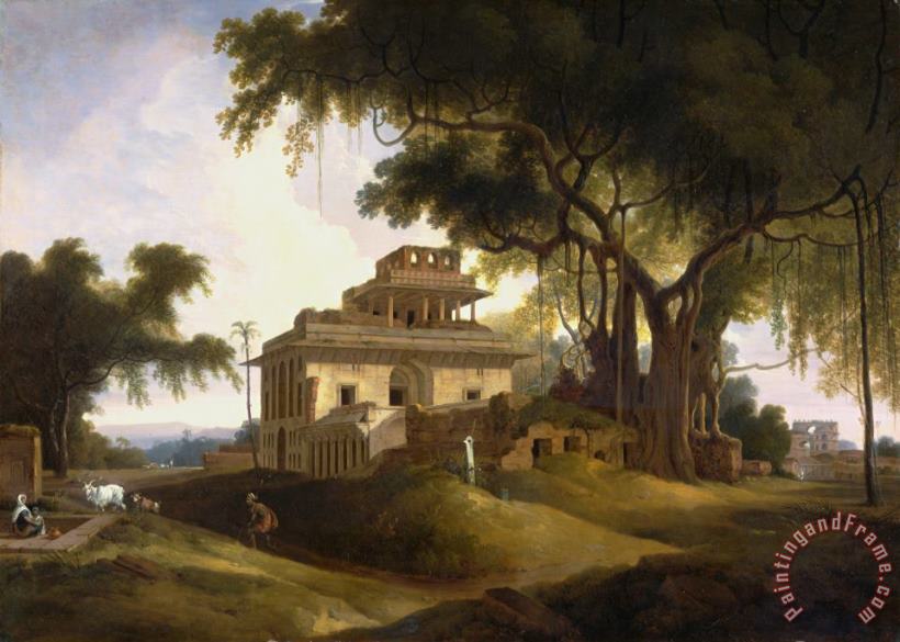 Ruins of The Naurattan, Sasaram, Bihar painting - Thomas Daniell Ruins of The Naurattan, Sasaram, Bihar Art Print