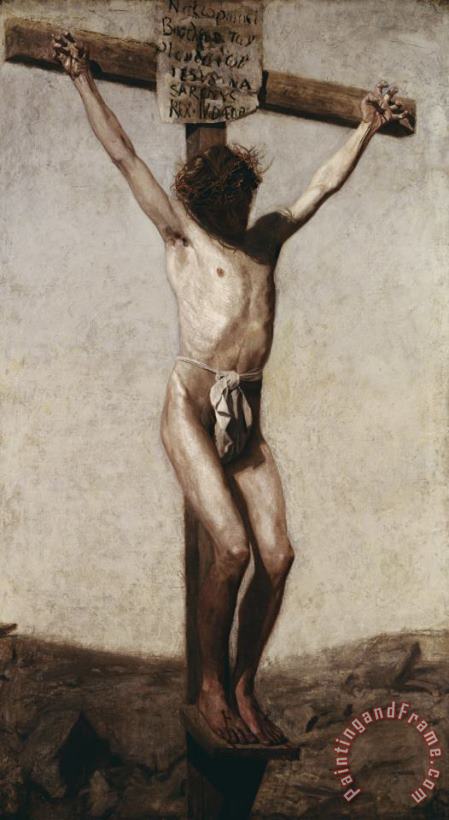 Crucifixion painting - Thomas Eakins Crucifixion Art Print