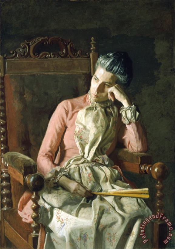 Miss Amelia Van Buren painting - Thomas Eakins Miss Amelia Van Buren Art Print