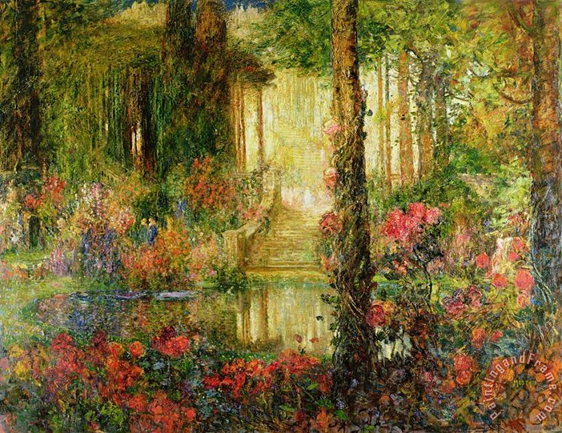 The Garden of Enchantment painting - Thomas Edwin Mostyn The Garden of Enchantment Art Print