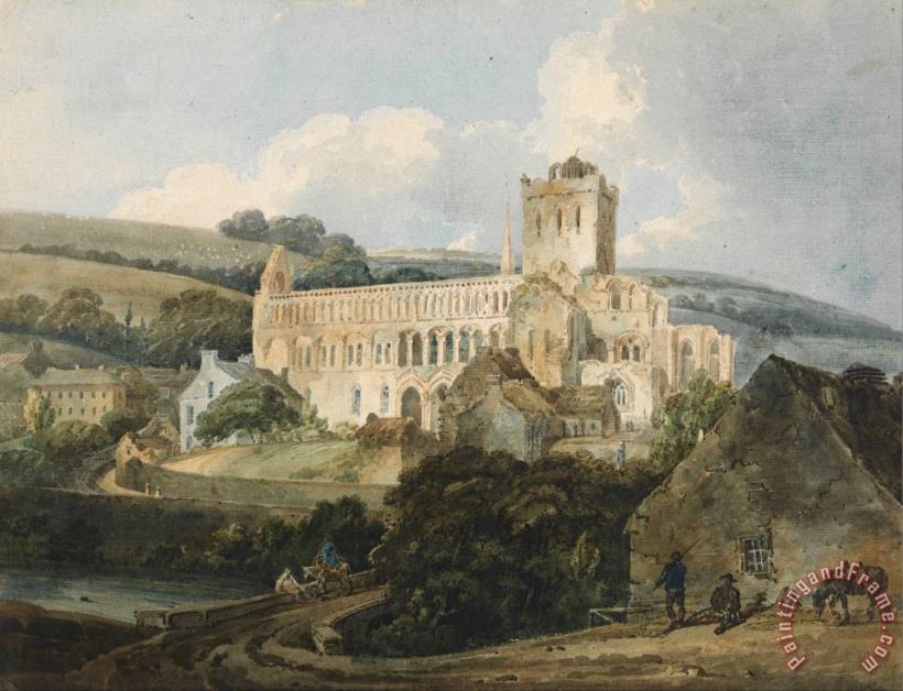 Jedburgh Abbey From The South East painting - Thomas Girtin Jedburgh Abbey From The South East Art Print