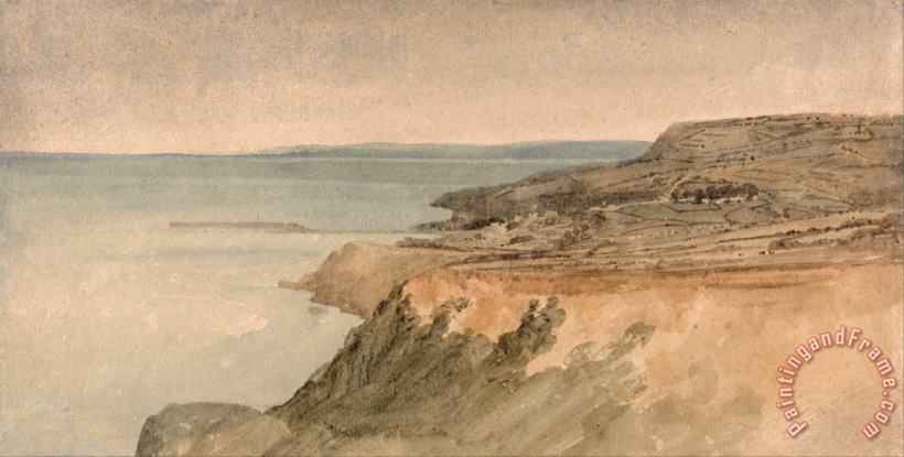 Lyme Regis, Dorset painting - Thomas Girtin Lyme Regis, Dorset Art Print