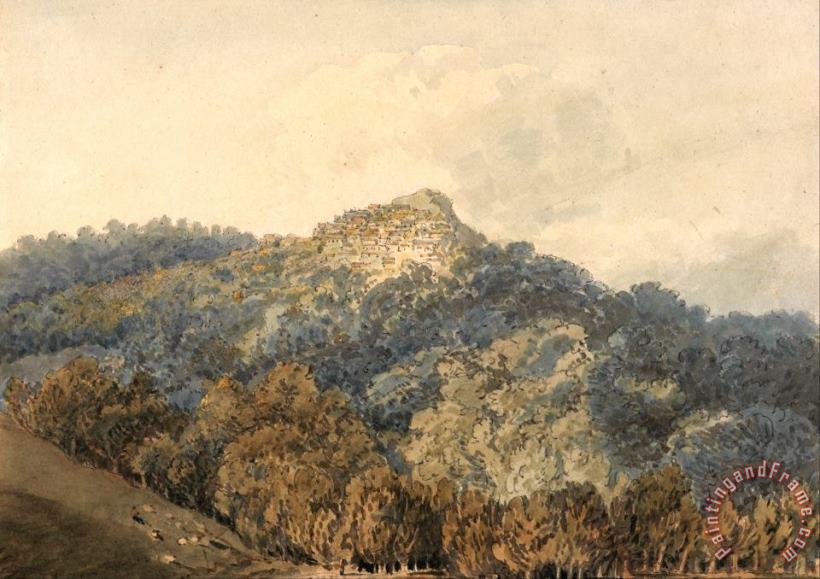 Thomas Girtin Rocca Del Papa, with Monte Cavo Art Painting