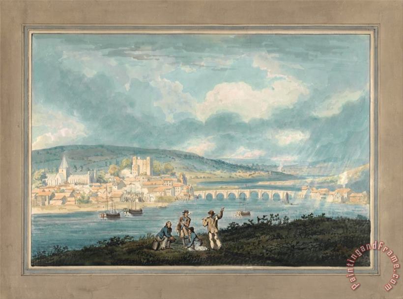 Thomas Girtin Rochester, Kent From The North Art Painting