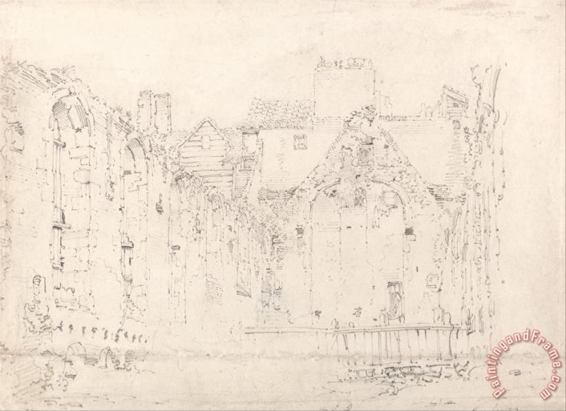 Ruins of Savoy Palace painting - Thomas Girtin Ruins of Savoy Palace Art Print