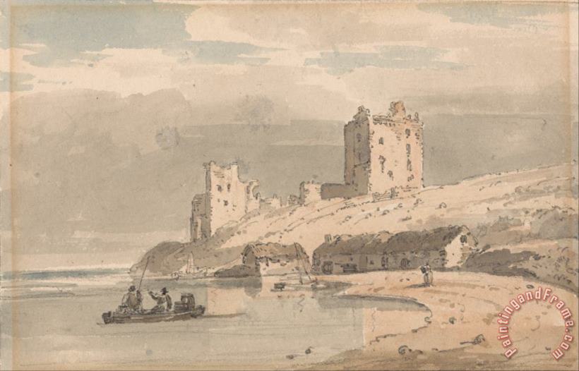 Thomas Girtin Ruins on The Coast Art Painting