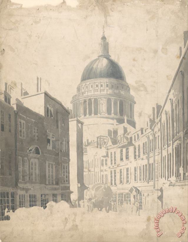 Thomas Girtin St. Paul's Cathedral, From St. Martin's Le Grand, London Art Print