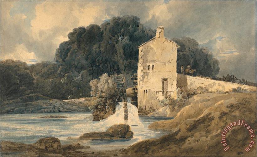 Thomas Girtin The Abbey Mill, Knaresborough Art Painting