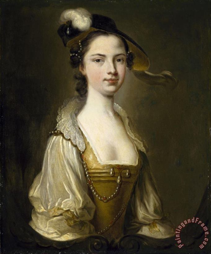 Thomas Hudson Portrait of a Lady Art Print