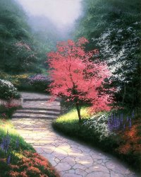 Thomas Kinkade Afternoon Light, Dogwood
