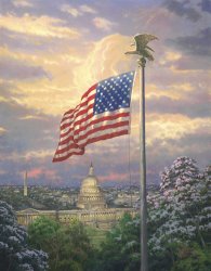 Thomas Kinkade - America's Pride painting