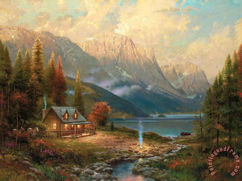 Beginning of a Perfect Day painting - Thomas Kinkade Beginning of a Perfect Day Art Print