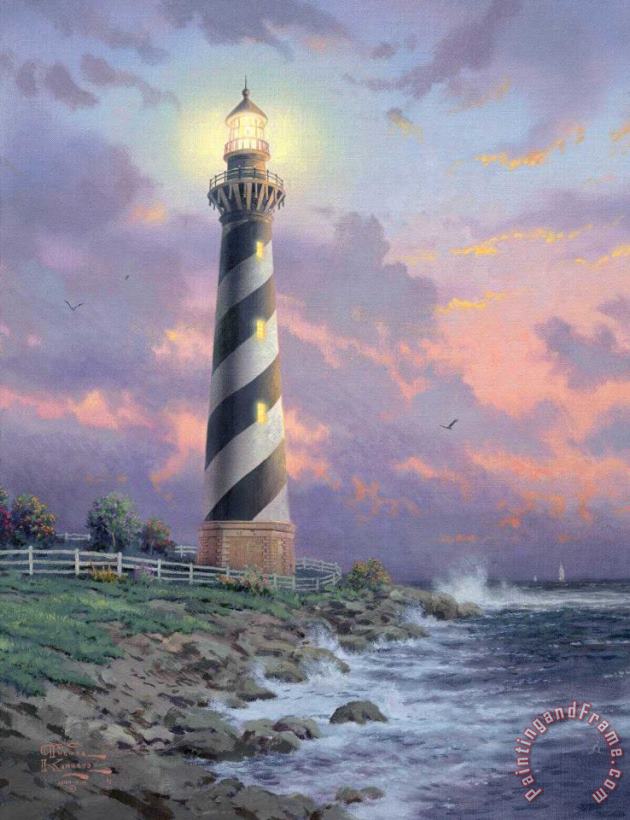 Thomas Kinkade Cape Hatteras Light Art Painting